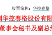 名字测算华控赛格董事长、董秘、副总经理三高管同日辞职